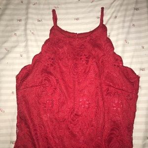 Women’s Red Laced Dress